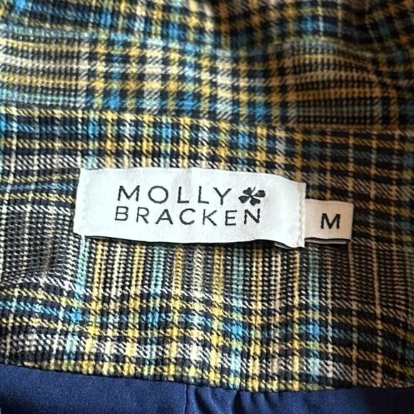 Molly Bracken Plaid Single-Button Blazer Jacket Super Soft Size Medium NWOT - Picture 11 of 11